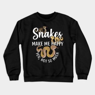 Snakes Make Me Happy Python Crewneck Sweatshirt